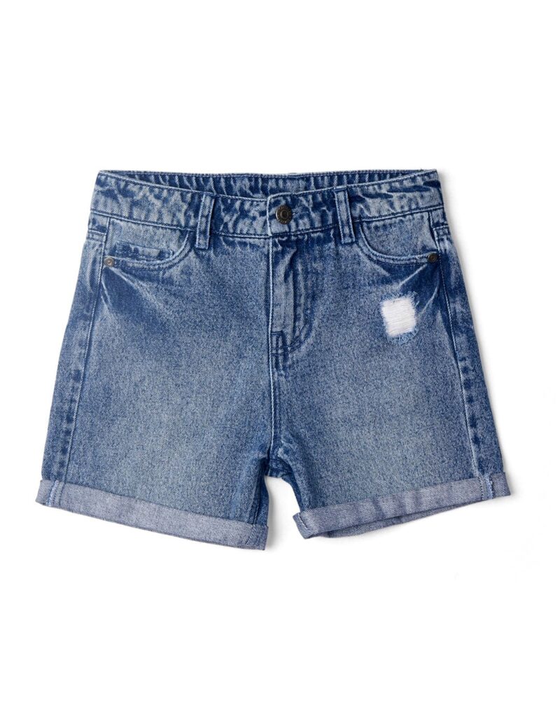 Auxra Kids Blue Denim Shorts – Casual Summer Jean Shorts for Boys & Girls