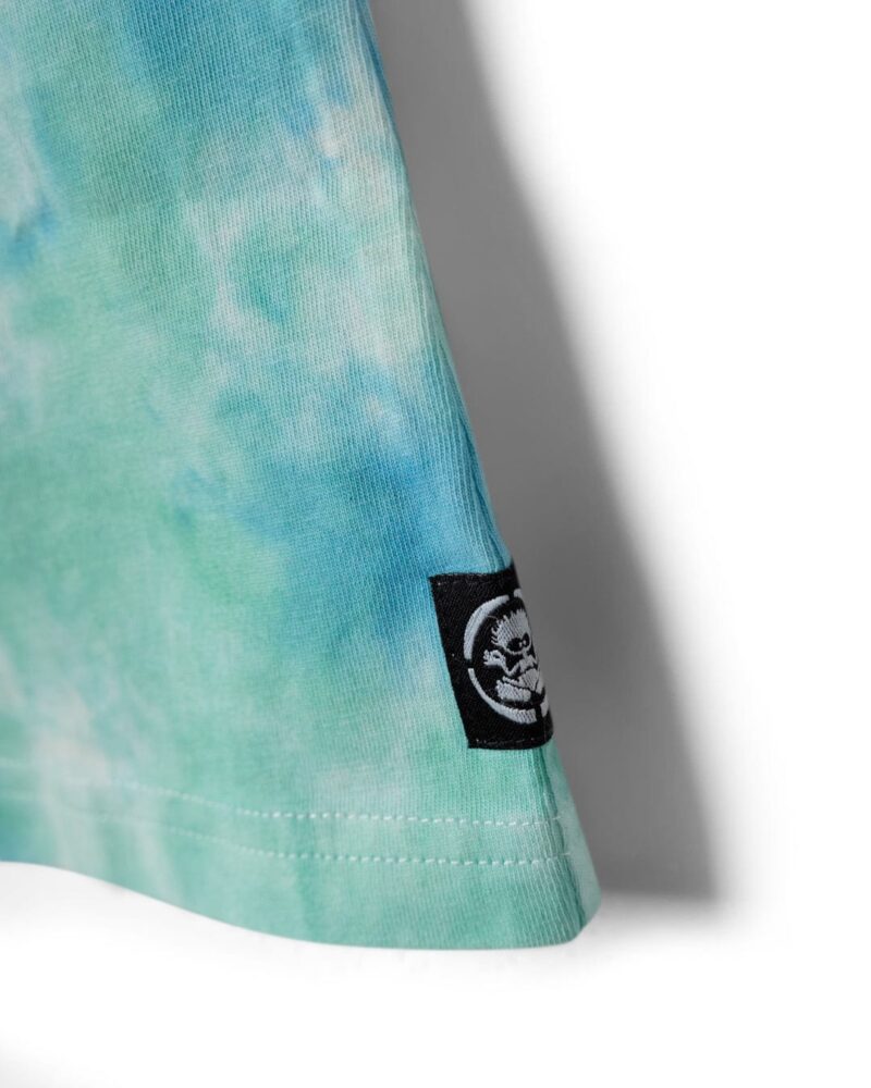 Auxra Kids Turquoise Tie-Dye Dress – Soft Cotton Summer Dress - Image 3