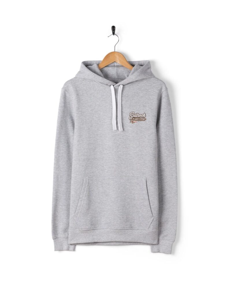 Auxra Men’s Grey Pullover Hoodie – Casual Fleece Sweatshirt - Image 3