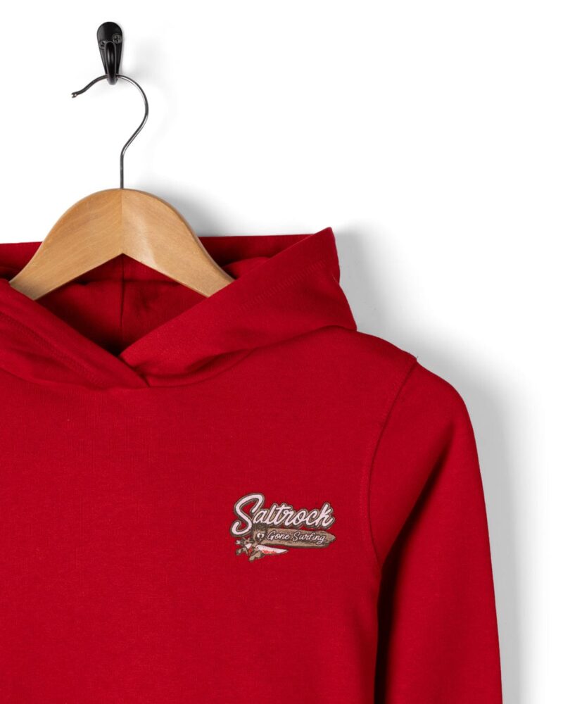 Auxra Kids Red Pullover Hoodie – Soft Fleece Everyday Sweatshirt - Image 4