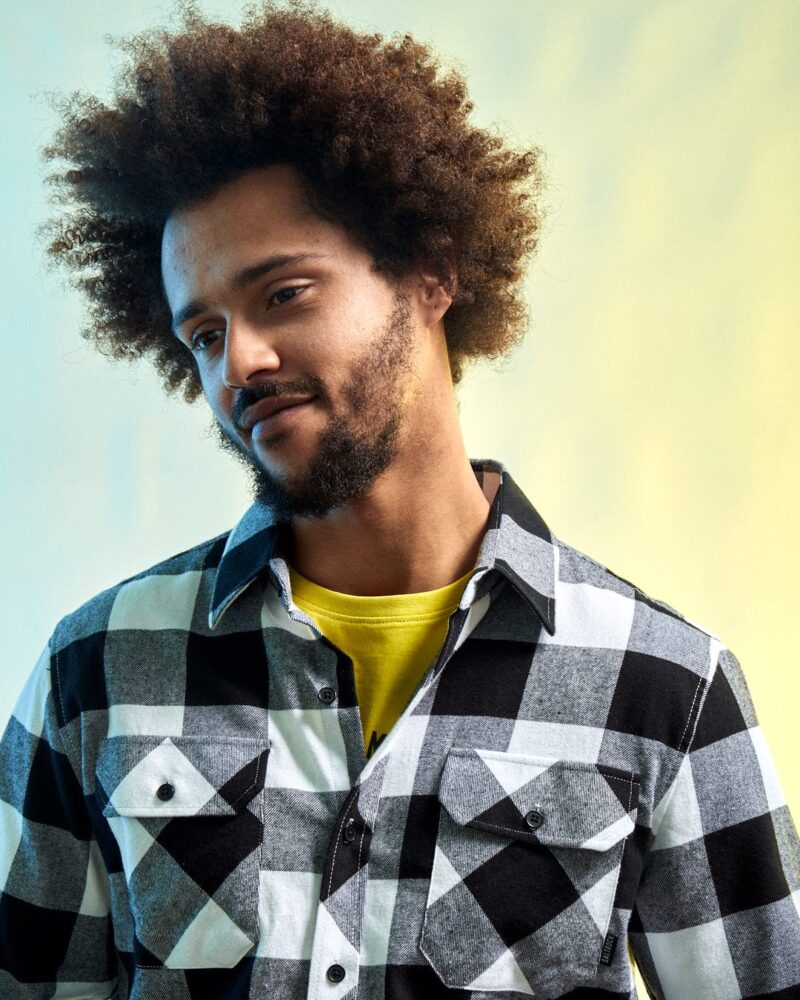 Auxra Men's Black & White Flannel Shirt – Casual Soft Cotton Plaid - Image 8