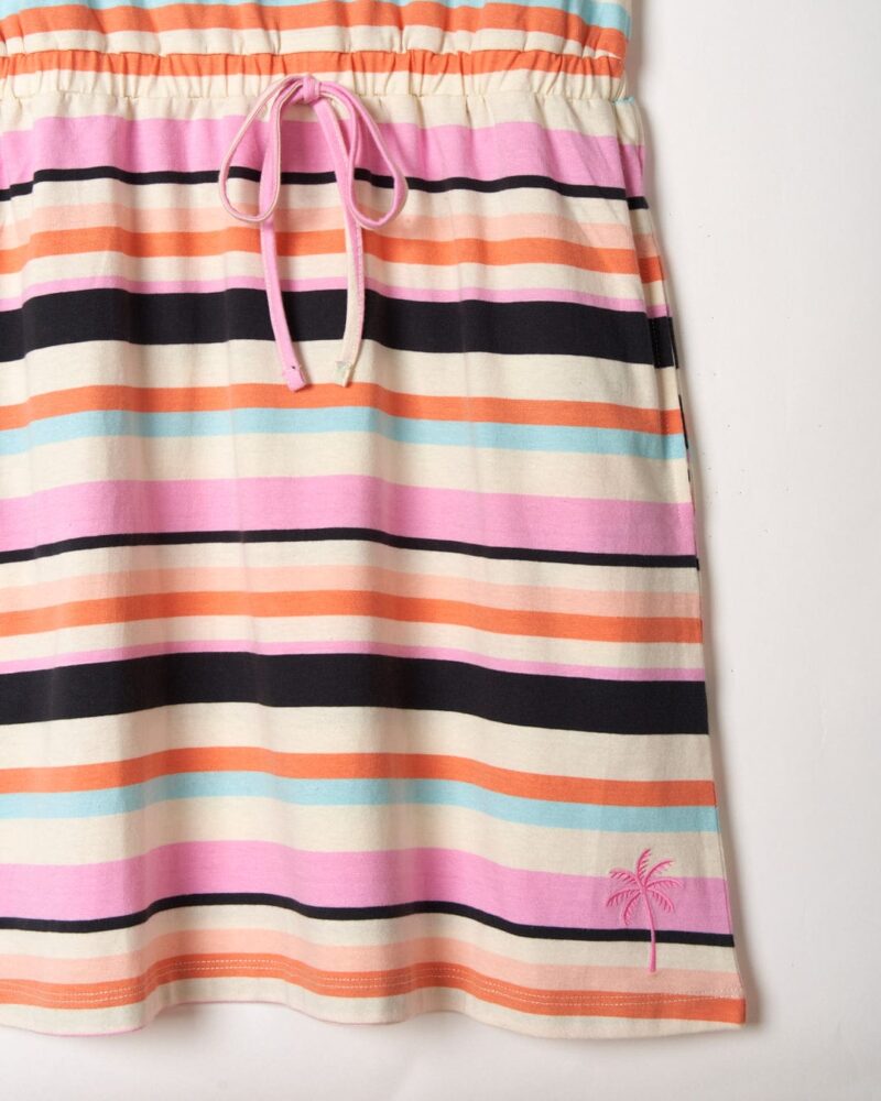 Auxra Women’s Multicolor Striped Dress – Casual Summer Midi Outfit - Image 6