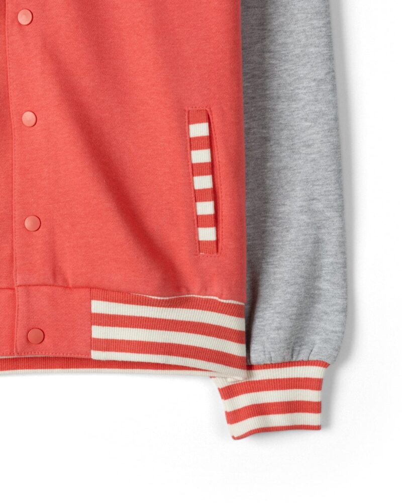 Auxra Kids Coral Bomber Jacket – Lightweight Zip-Up Outerwear - Image 4