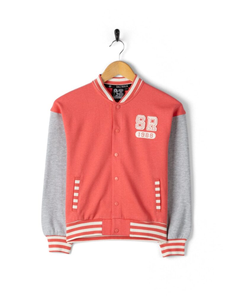 Auxra Kids Coral Bomber Jacket – Lightweight Zip-Up Outerwear