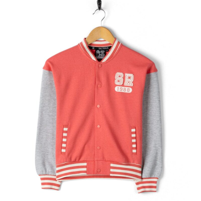 Auxra Kids Coral Bomber Jacket – Lightweight Zip-Up Outerwear