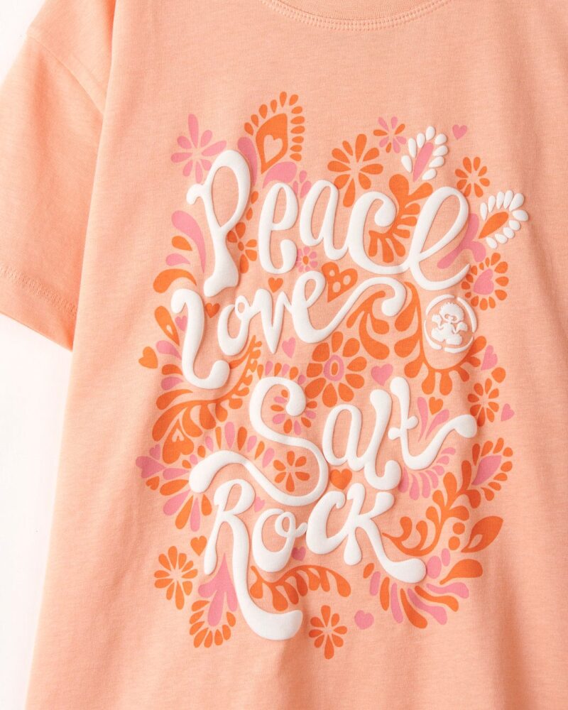 Auxra Kids Peach Short Sleeve T-Shirt – Soft Cotton Summer Tee - Image 3
