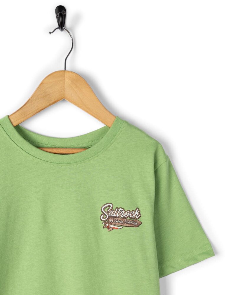 Auxra Kids Green T-Shirt – Soft Cotton Short Sleeve Tee - Image 3
