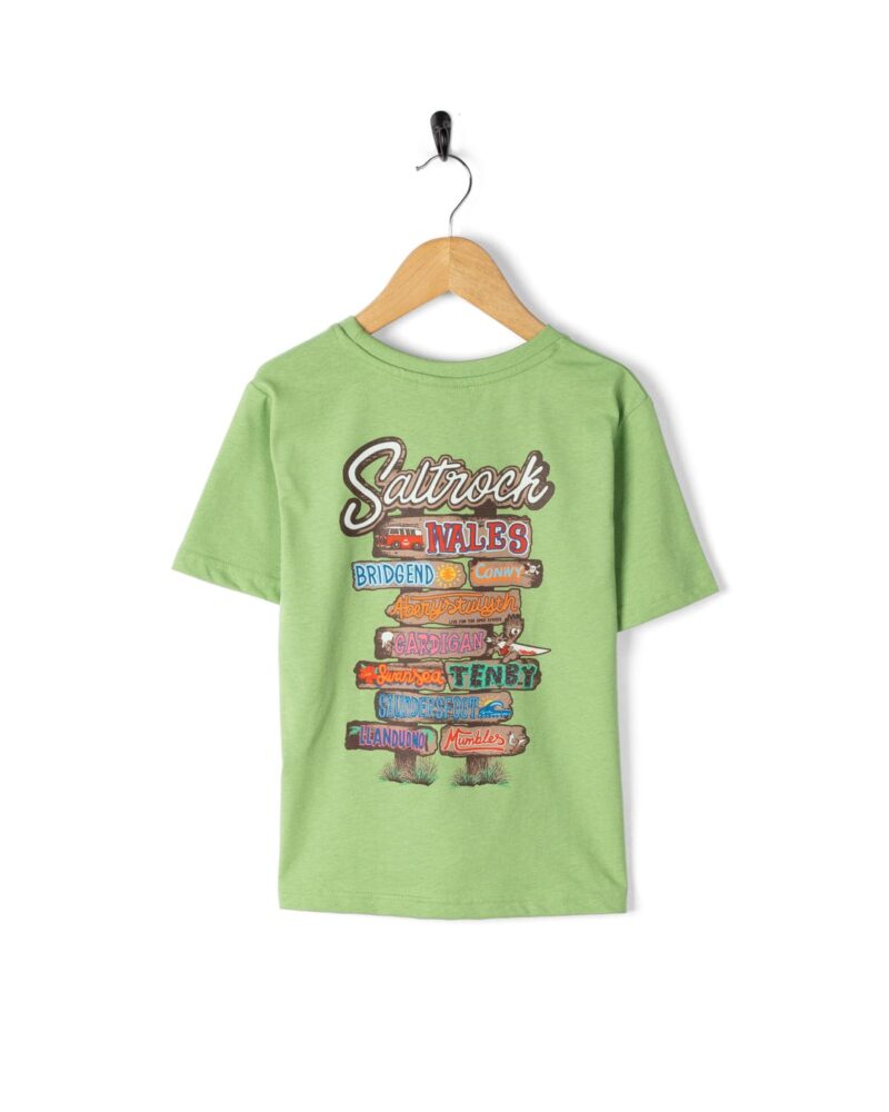 Auxra Kids Green T-Shirt – Soft Cotton Short Sleeve Tee