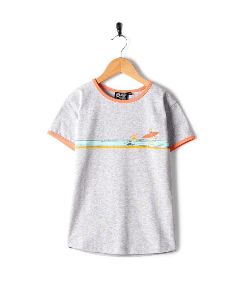 Auxra Kids Grey Short Sleeve T-Shirt – Soft Cotton Everyday Tee - Image 2