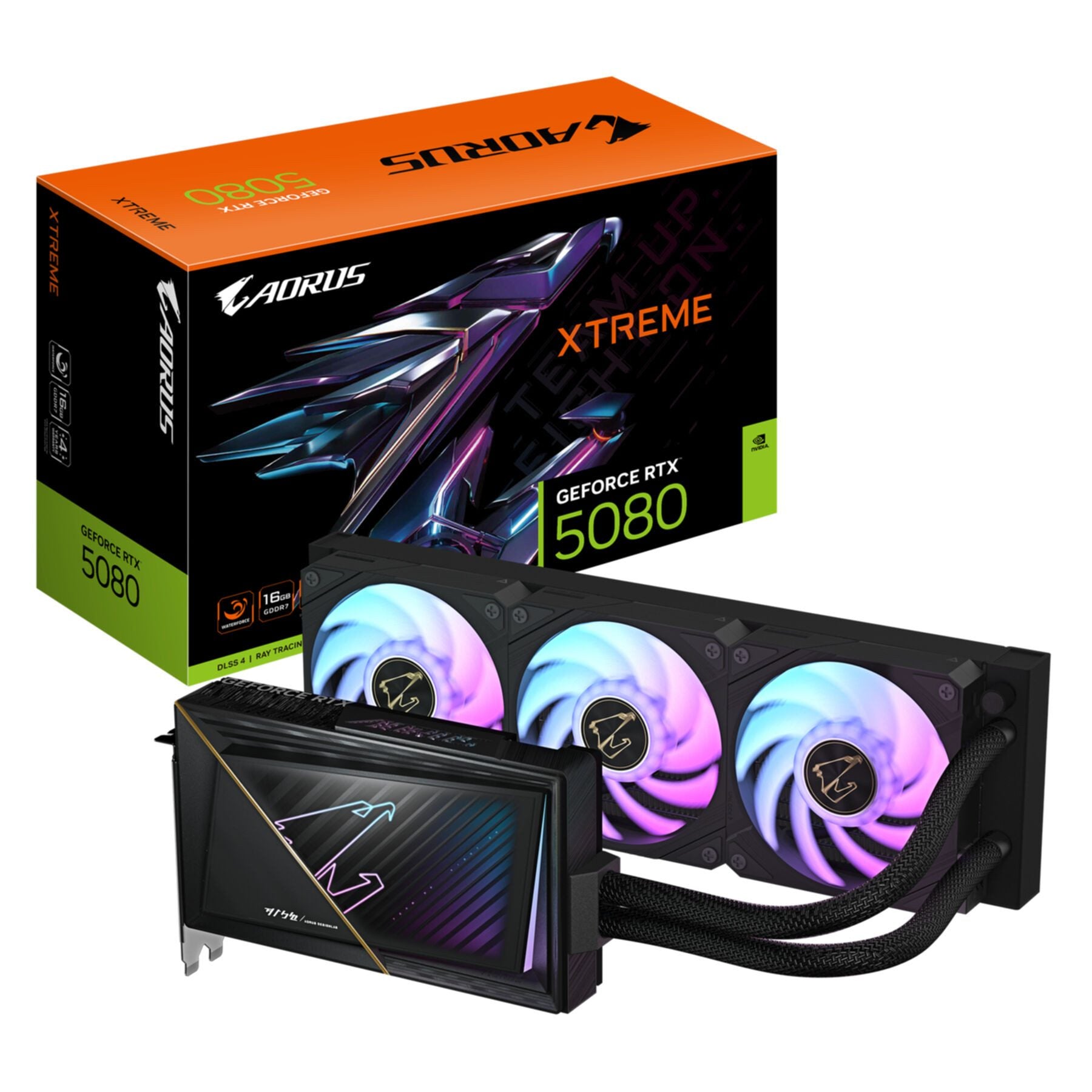 GIGABYTE aorus geforce rtx 5080 xtreme waterforce 16g grafikkarte - 16gb gddr7, grafikkarte
