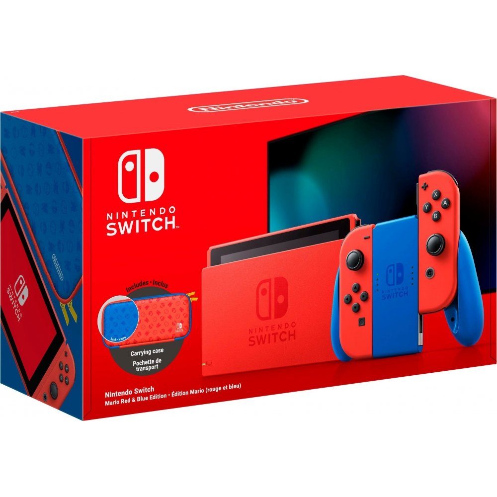 NINTENDO SWITCH Switch Konsole / Mario Red & Blue Limited Edition