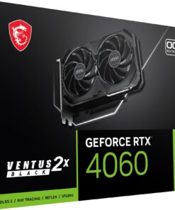 MSI rtx 4060 ventus 2x black 8g oc nvidia 8 gb gddr6 dlss 3 grafikkarte