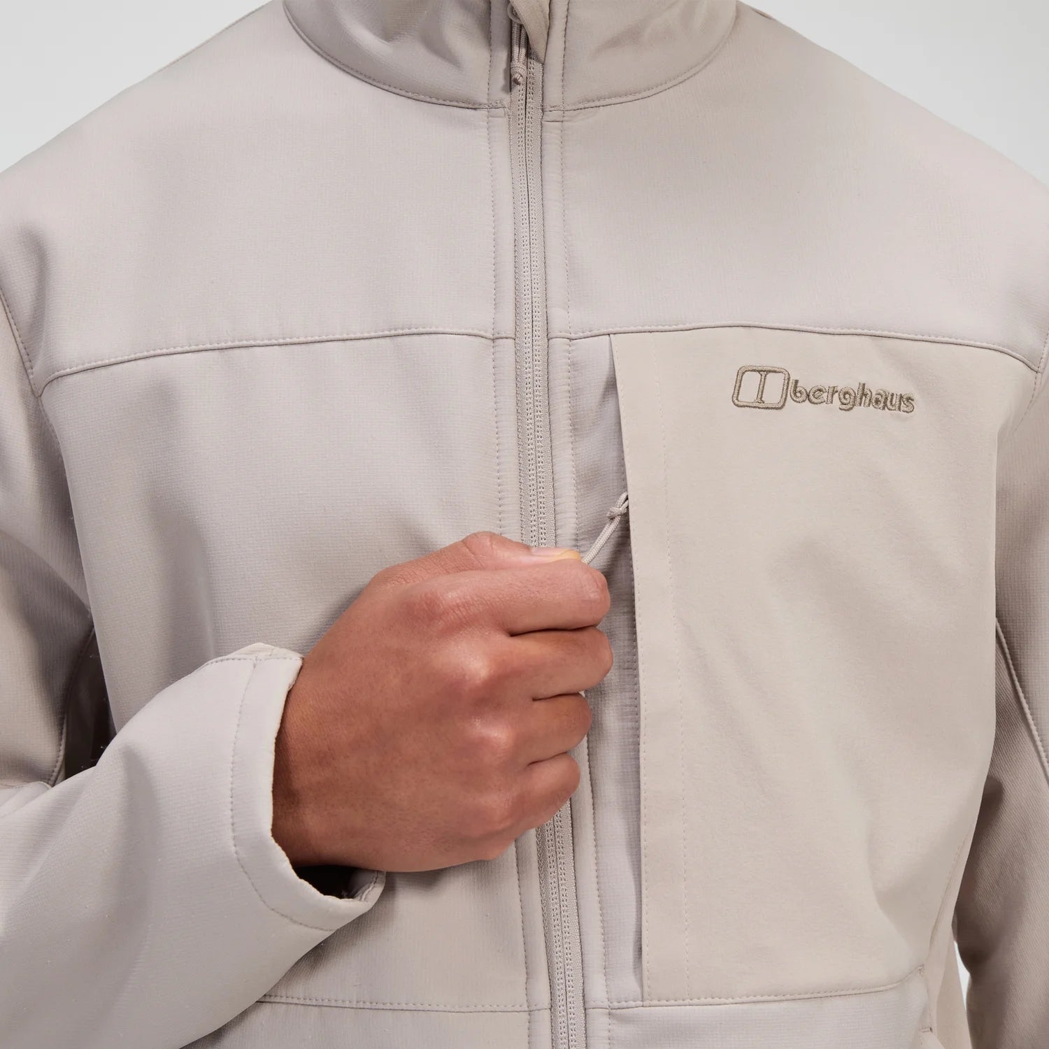 berghaus ghlas softshell jacket taupe