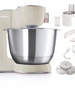 BOSCH Küchenmaschine Serie 4 MUM58L20, Durchlaufschnitzler, Mixer, grau