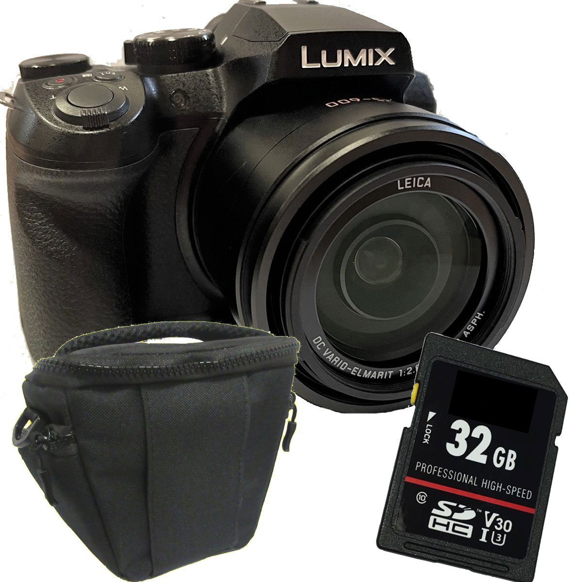 PANASONIC Lumix DMC-FZ330+Tasche+32 GB Speicherkarte Kompaktkamera