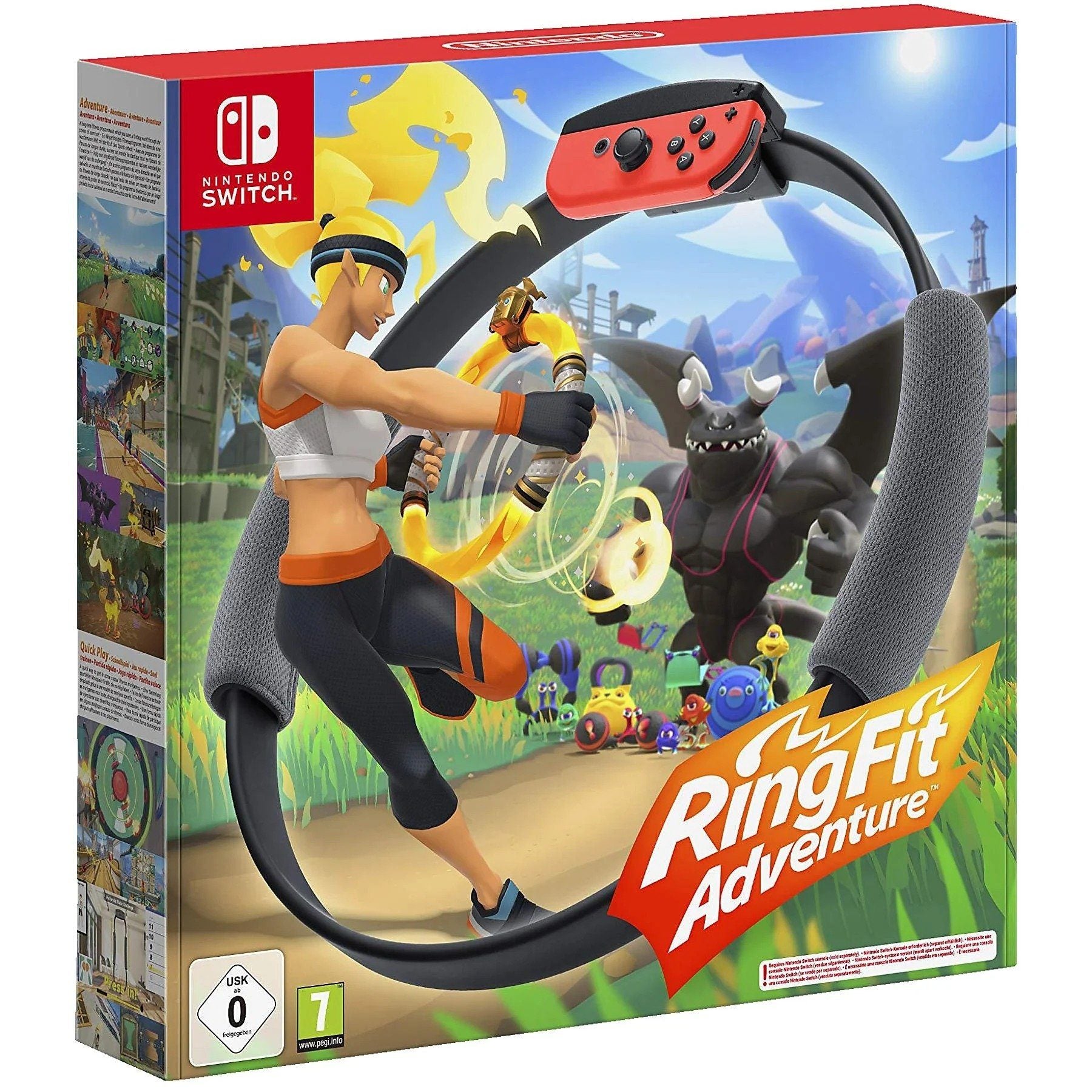 NINTENDO SWITCH Ring Fit Adventure inkl. Spiel. Ring-Con & Beingurt ohne Joy-Con