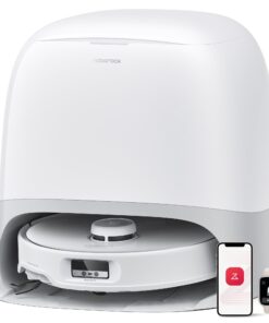 ROBOROCK Nass-Trocken-Saugroboter Qrevo Curv, 18.500 PA Saugkraft, Hindernisserkennung, DuoDivide Bürste