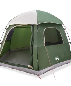 VIDAXL Kuppelzelt Familienzelt Iglu für 6 Personen Grün Wasserdicht