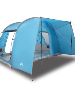 VIDAXL Kuppelzelt Campingzelt 2 Personen Blau Wasserfest