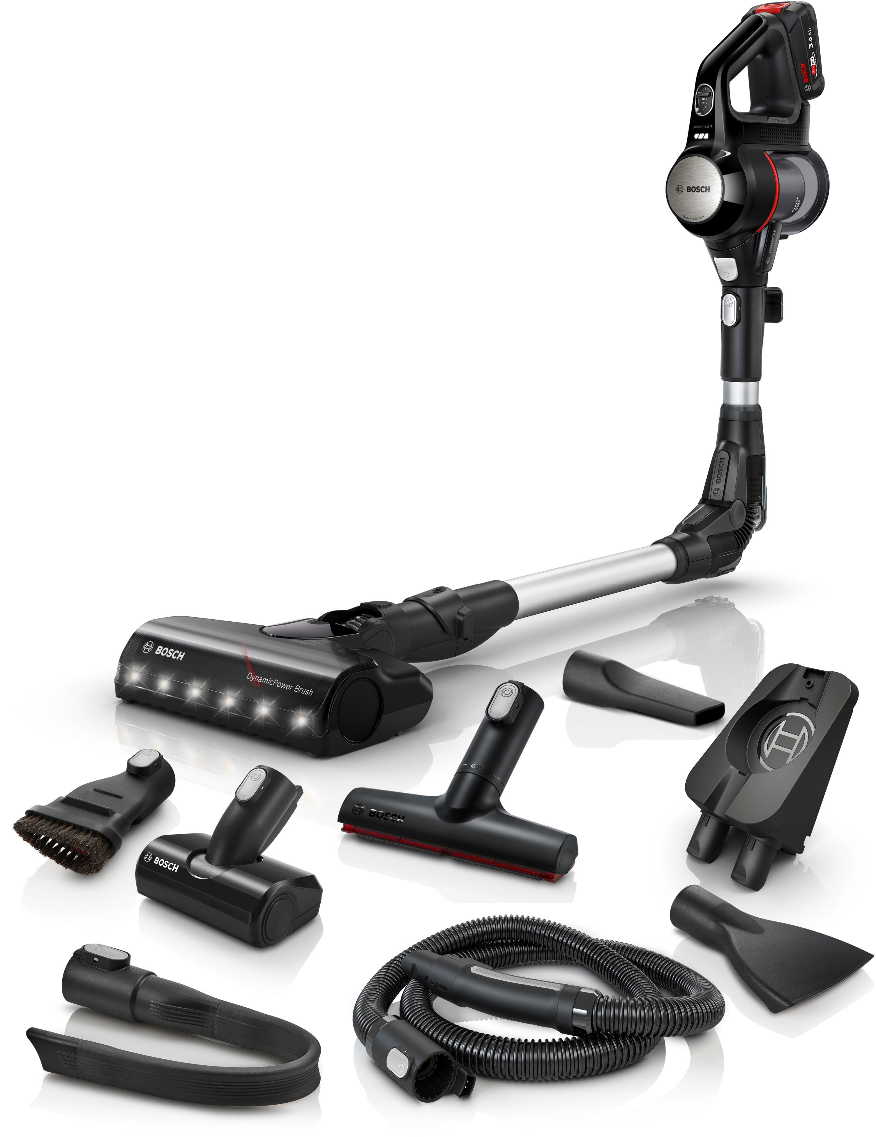 BOSCH Akku-Stielstaubsauger Unlimited 7 BKS711XXL, Knickrohr, Hygiene-Filter, 10 J. Motorgarantie