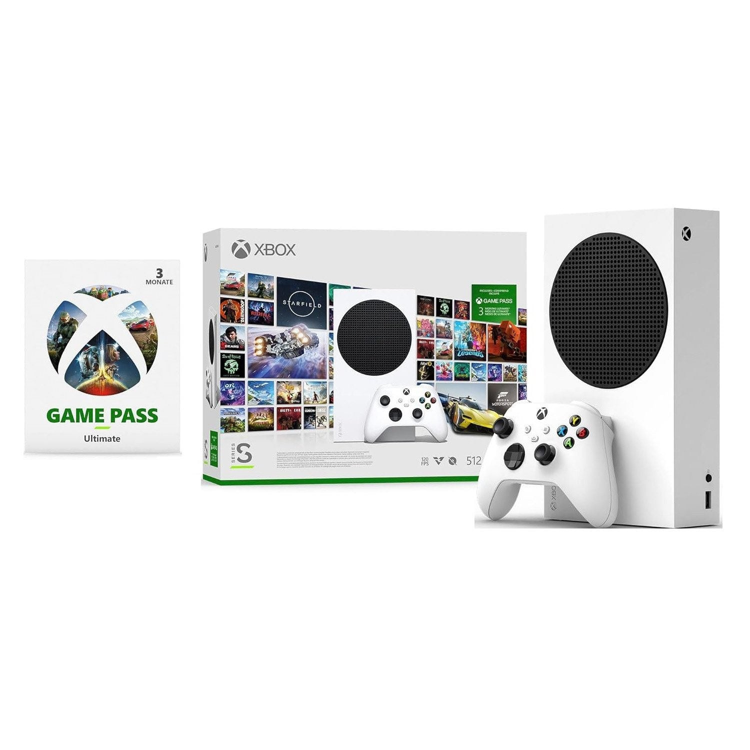 XBOX Series S 512 GB Starter Bundle + 3 Monate Game Pass Ultimate