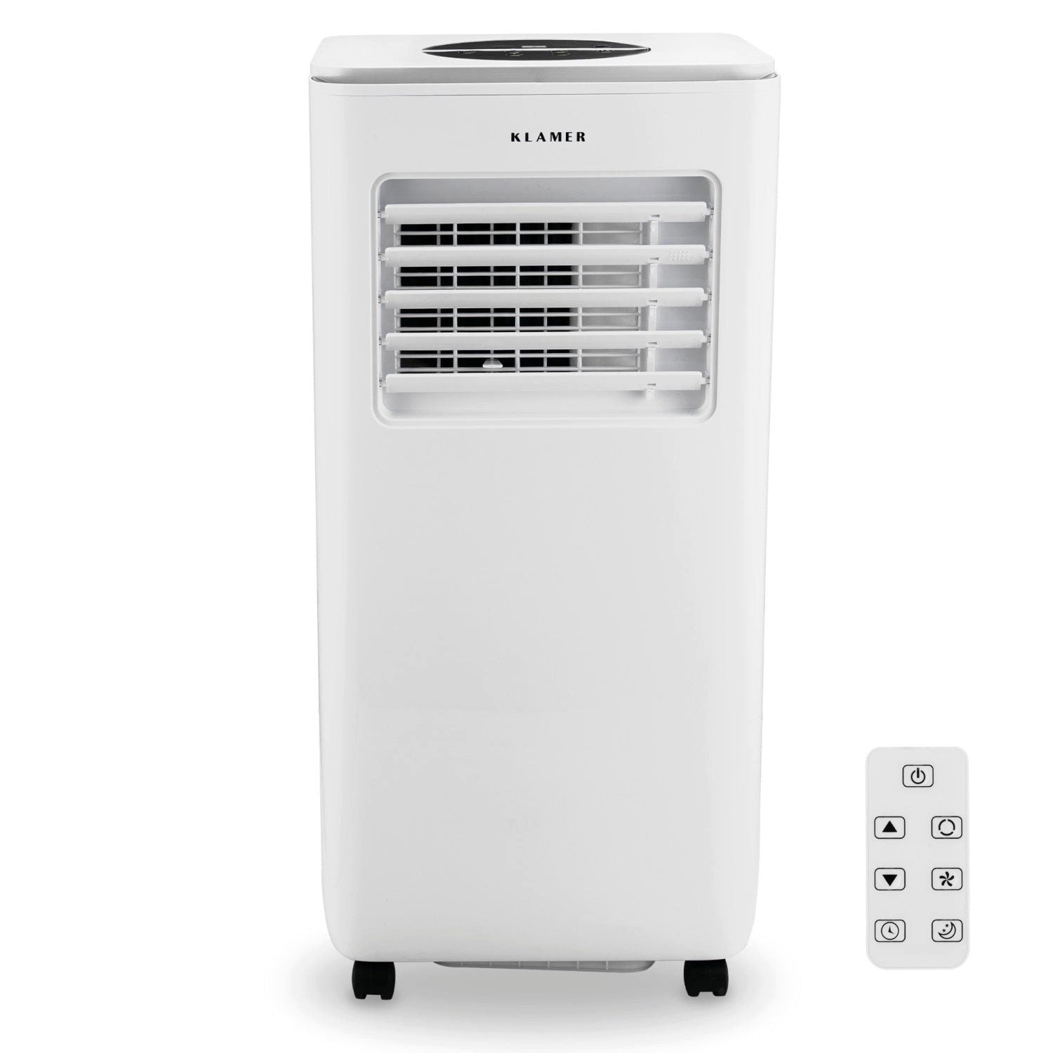 KLAMER Klimagerät Mobile Klimaanlage mit Abluftschlauch und Wassertank, 7000 BTU/h, 3-i…