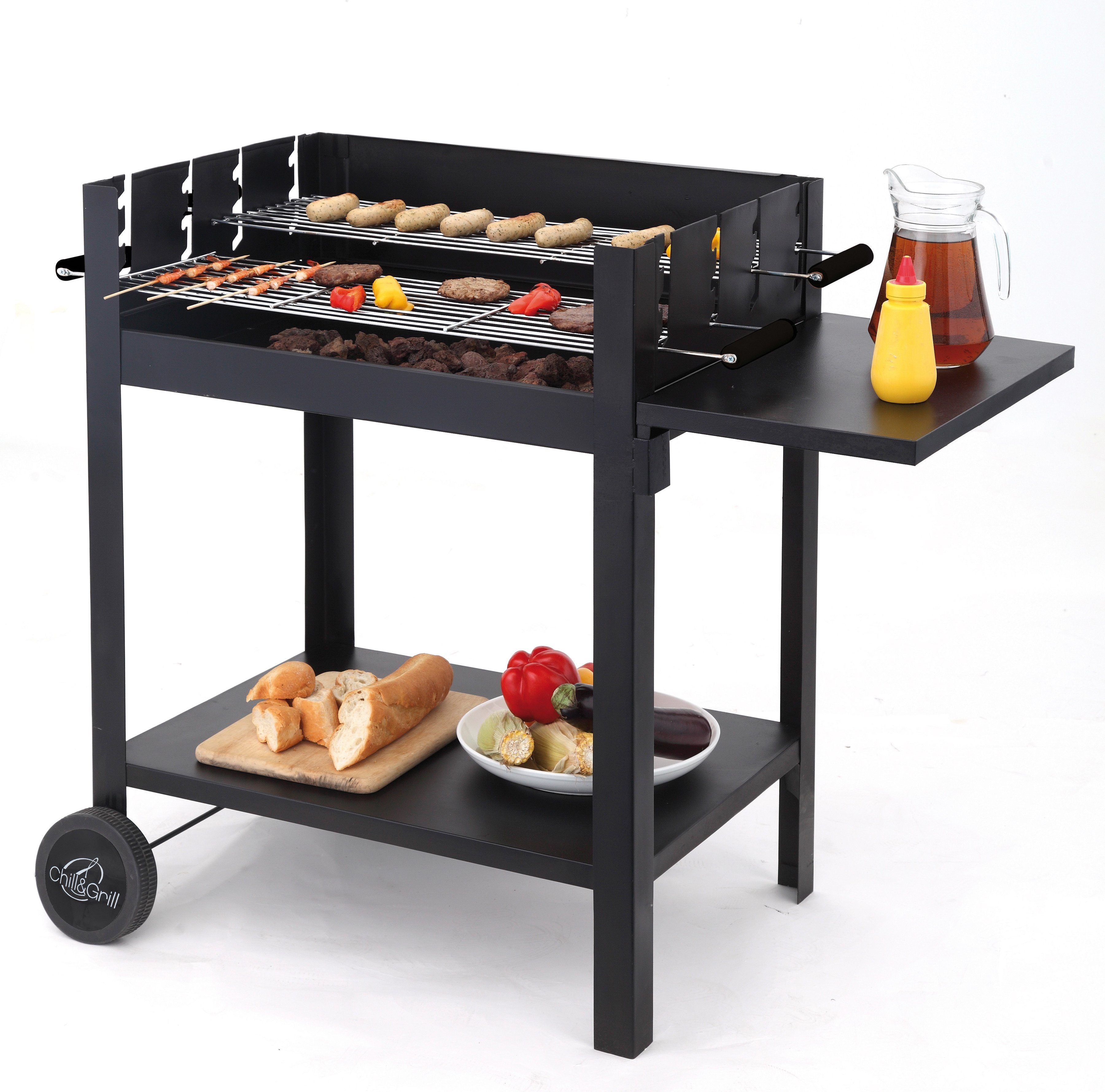 TEPRO Holzkohlegrill Grillwagen Lambada