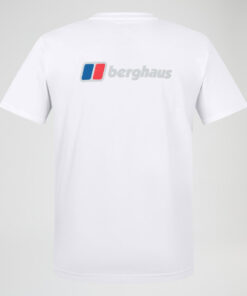 berghaus organic front & back logo t shirt white