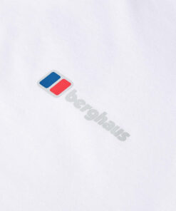 berghaus organic front & back logo t shirt white