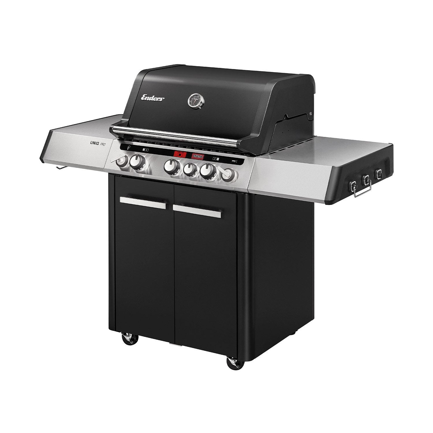 ENDERS® Gasgrill Uniq Pro 3 I Cruster Gas Grill-Gasgrill 3 Brenner Infrarot, Gussrost