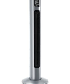 BRANDSON Turmventilator Oszillation, Timer, Fernbedienung, Standventilator 96cm, Steelsilver