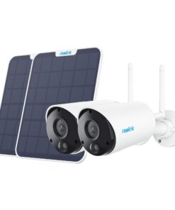 REOLINK Überwachungskamera Set 2x Argus B320 Battery-WiFi + 2x Solarpanel
