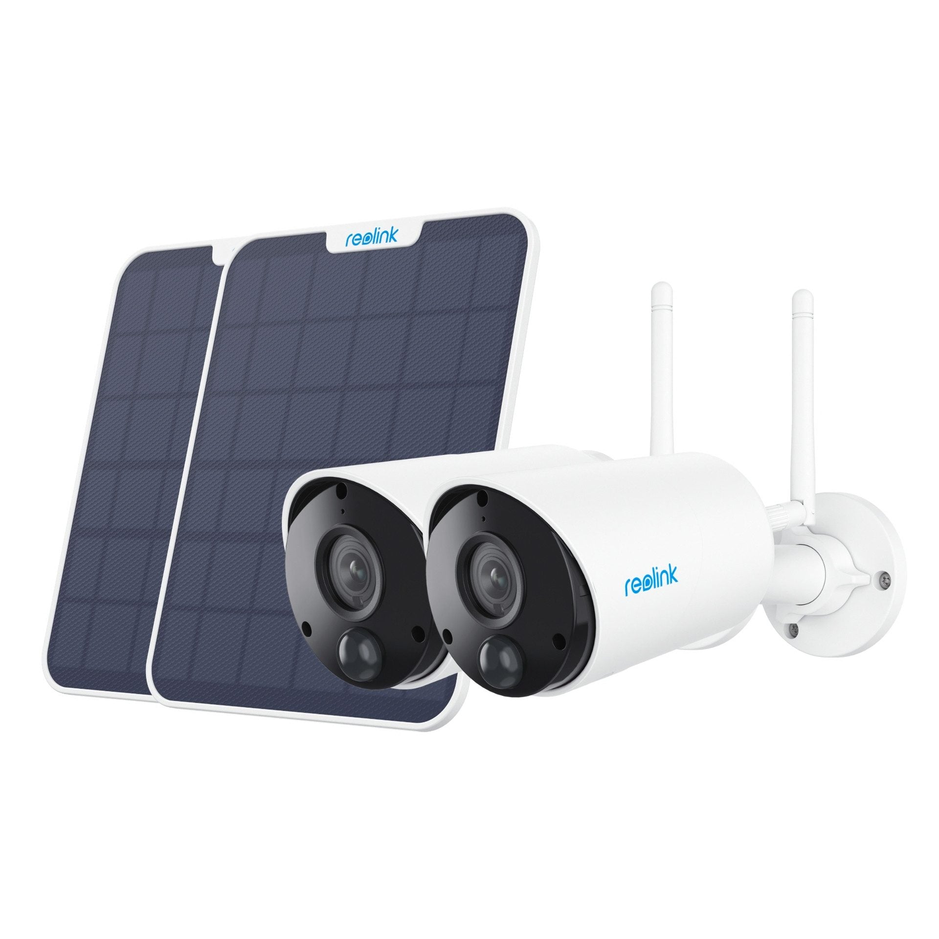 REOLINK Überwachungskamera Set 2x Argus B320 Battery-WiFi + 2x Solarpanel