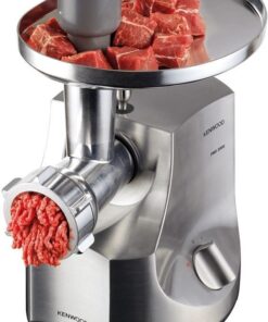 KENWOOD Fleischwolf MG700 mit 2 Wurstfüllaufsätzen, Kebbeaufsatz, 3 Lochscheiben