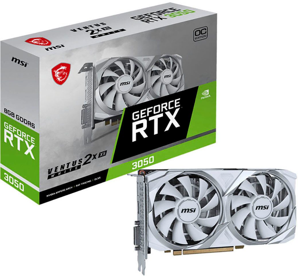 MSI ventus rtx 3050 ventus 2x xs white 8g oc grafikkarte