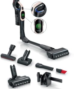 BOSCH Akku-Stielstaubsauger Unlimited 10 BKS1041RHF, MicroClean™ Technology, Display, Knickrohr