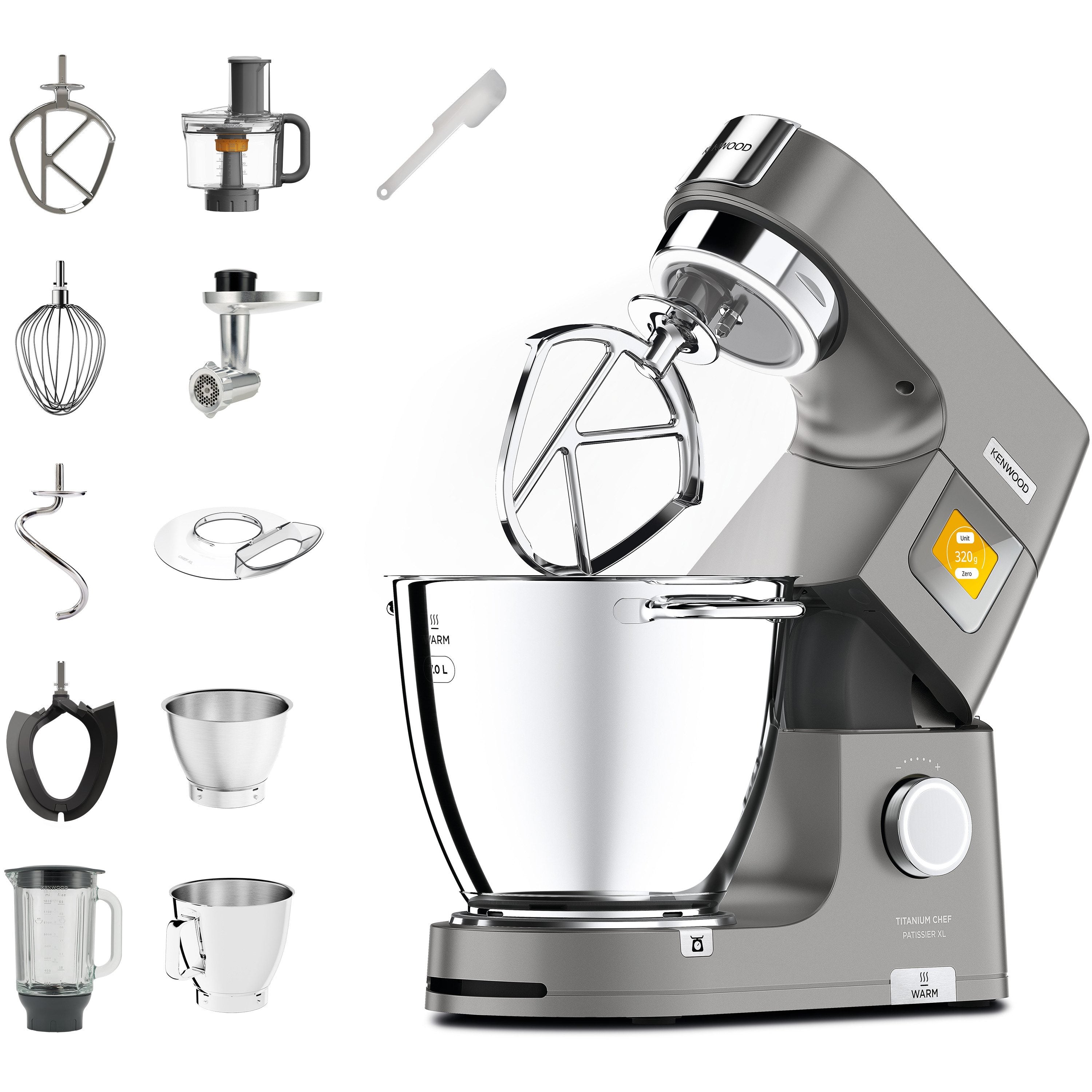 KENWOOD Küchenmaschine Titanium Chef Patissier XL KWL90.594SI