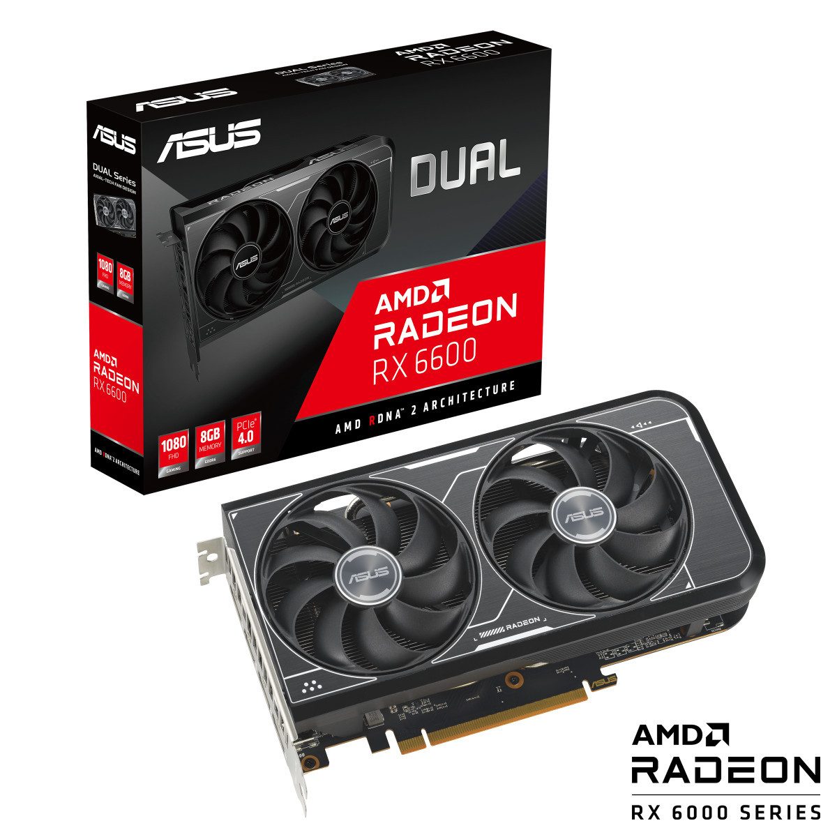 ASUS dual radeon rx 6600 v3 grafikkarte