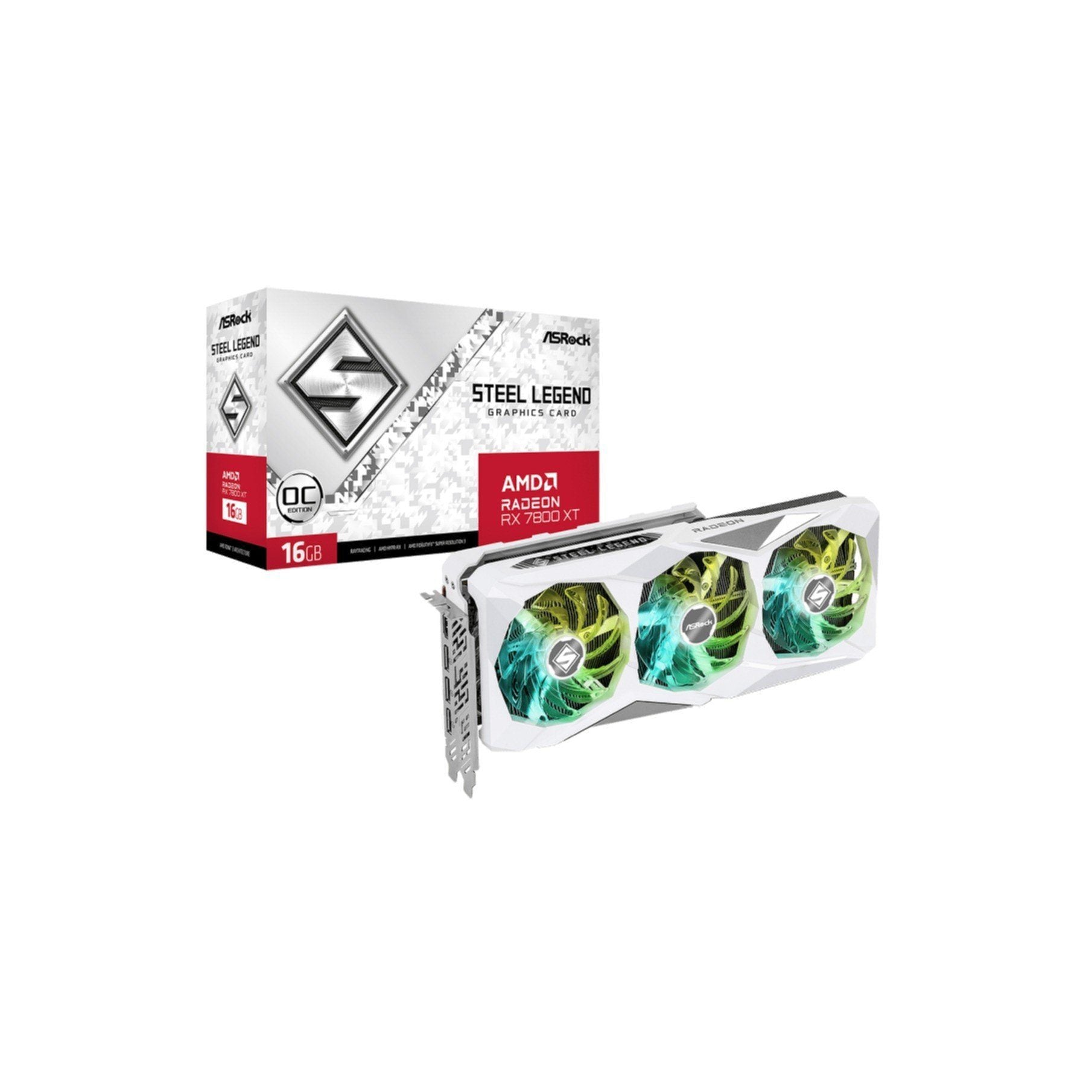 ASROCK radeon rx 7800 xt steel legend oc grafikkarte