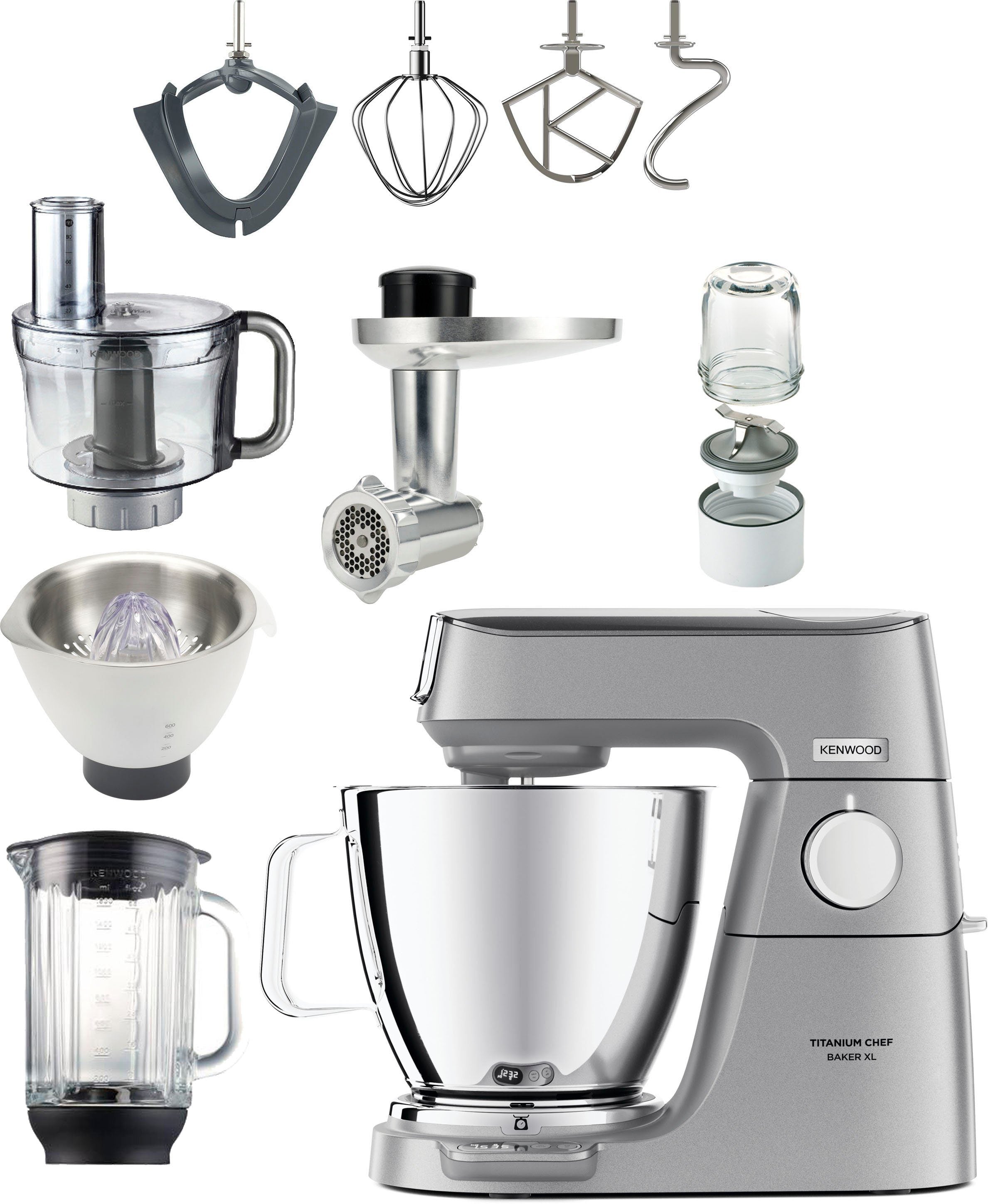 KENWOOD Küchenmaschine Titanium Chef Baker XL KVL85.704SI