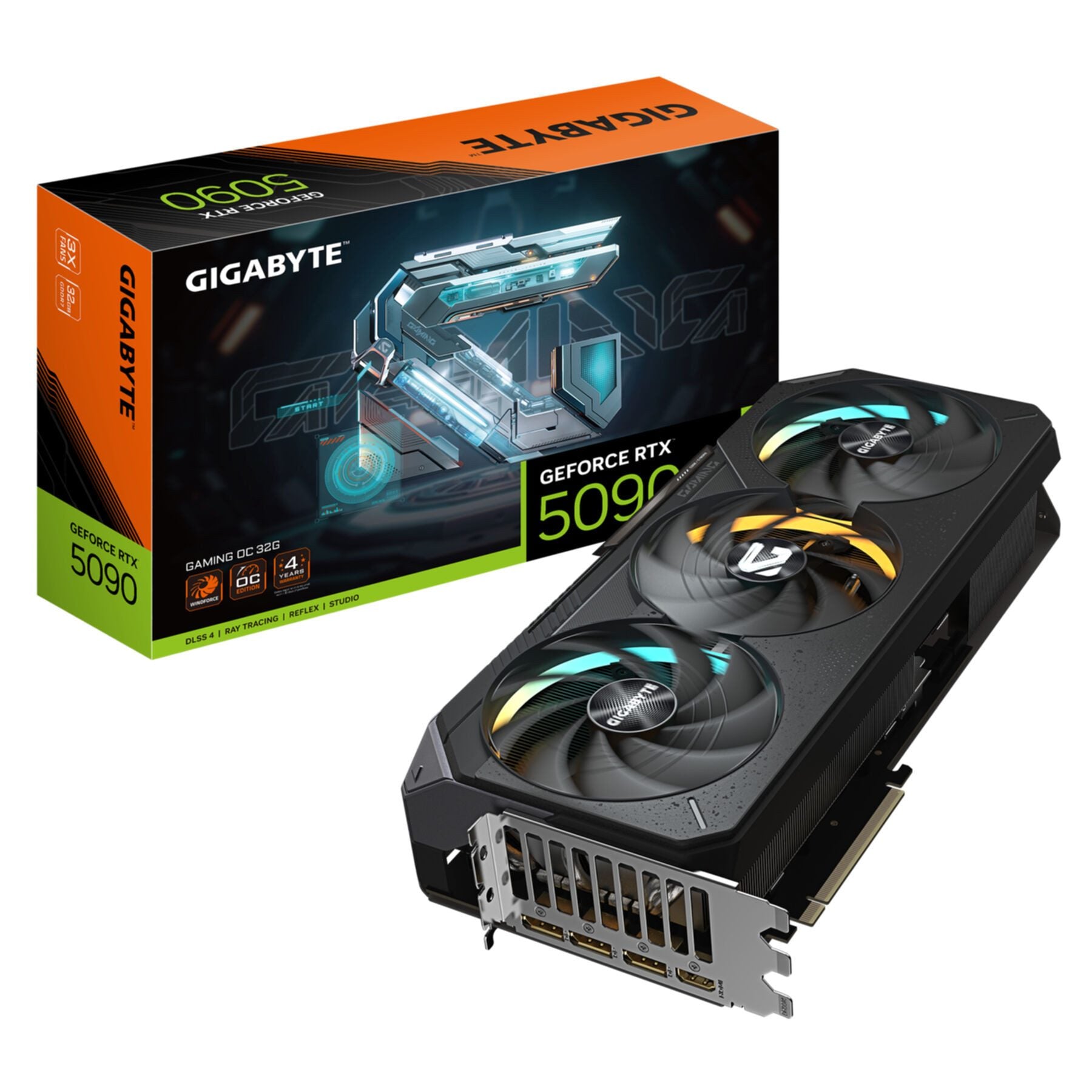 GIGABYTE geforce rtx 5090 gaming oc 32g grafikkarte - 32gb gddr7, 512 bit, pci- grafikkarte