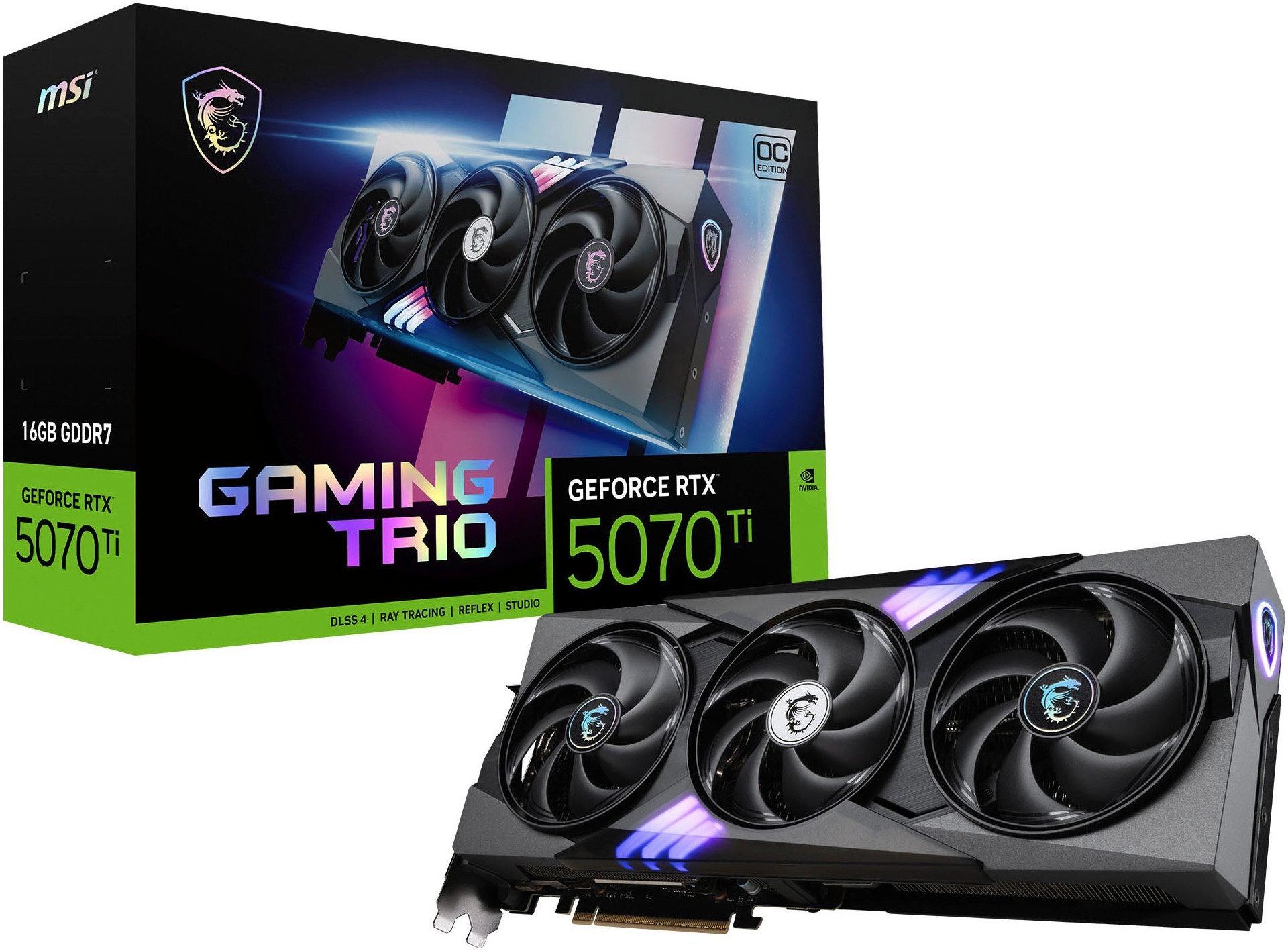 MSI geforce rtx™ 5070 ti 16g gaming trio oc plus grafikkarte