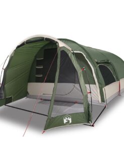 VIDAXL Kuppelzelt Zelt Campingzelt Tunnelzelt Familienzelt 8 Personen Grün Wasserdicht