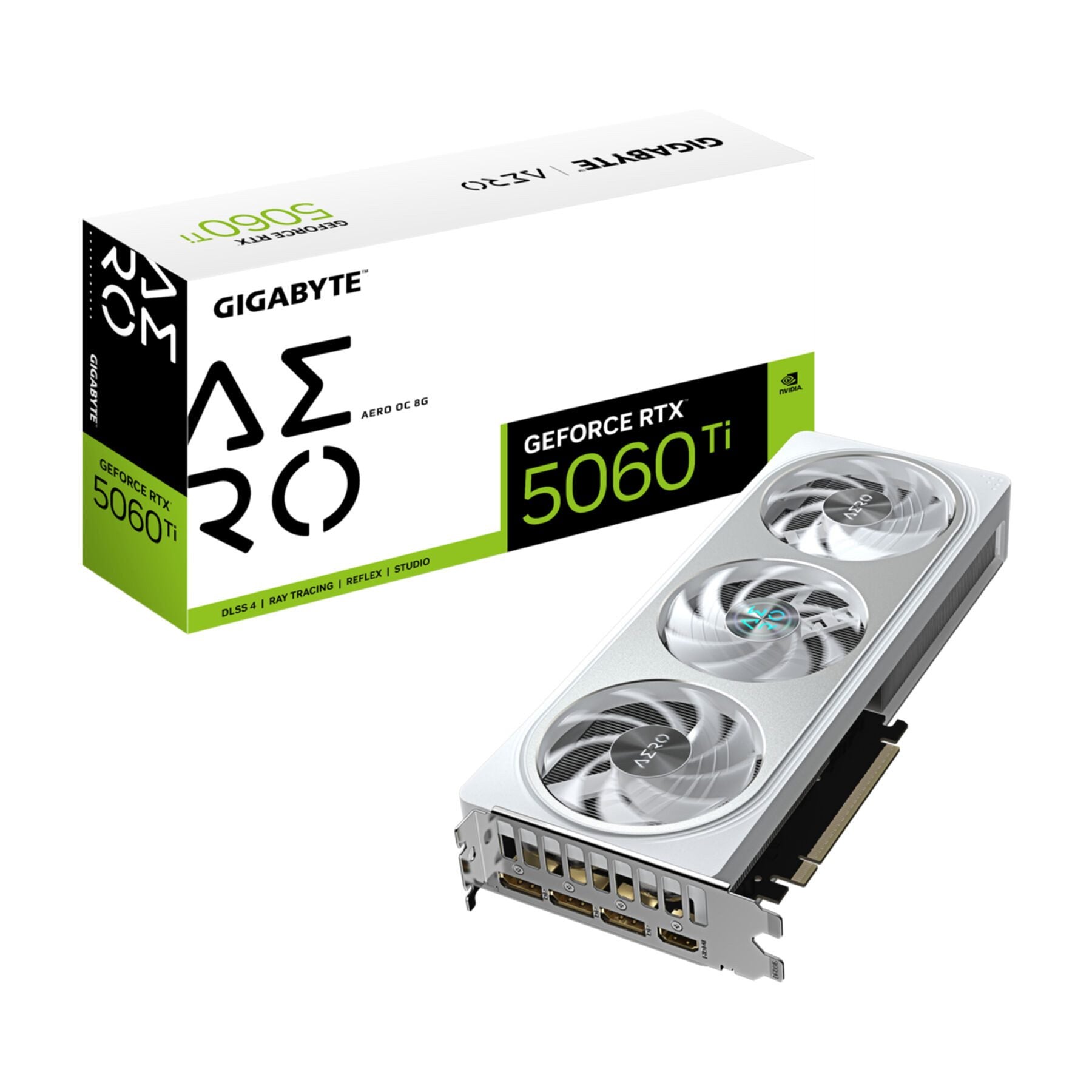 GIGABYTE geforce rtx 5060 ti aero oc 8g grafikkarte – 8 gb gddr7, 128 bit, pci- grafikkarte