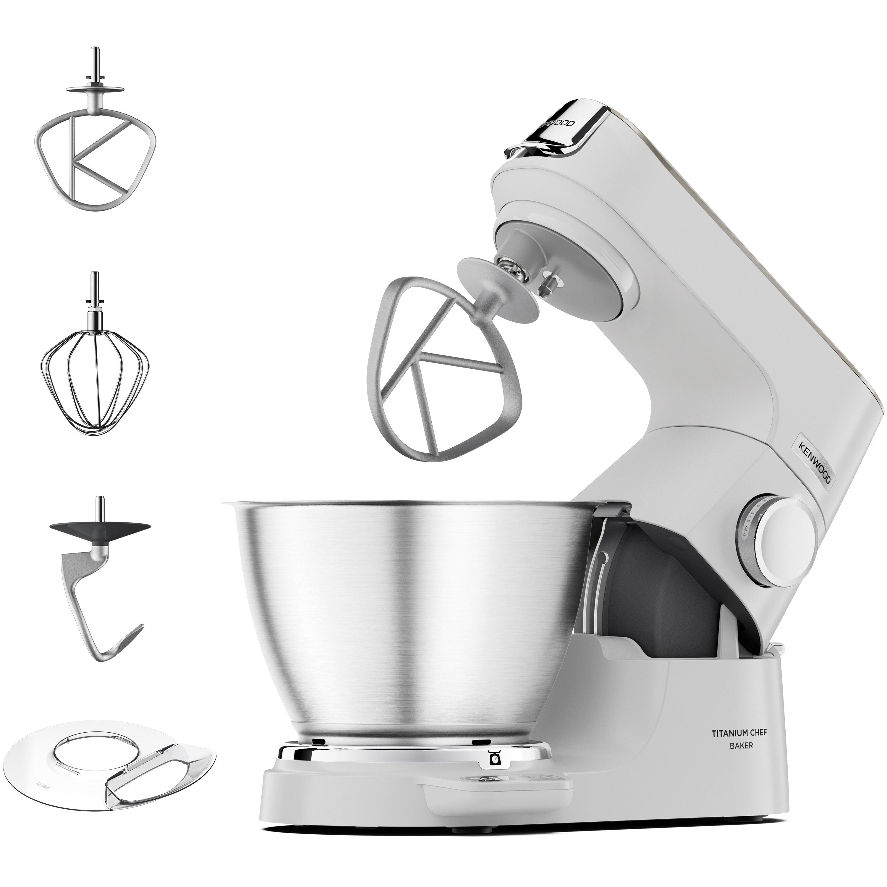 KENWOOD Küchenmaschine Titanium Chef Baker KVC65.001WH