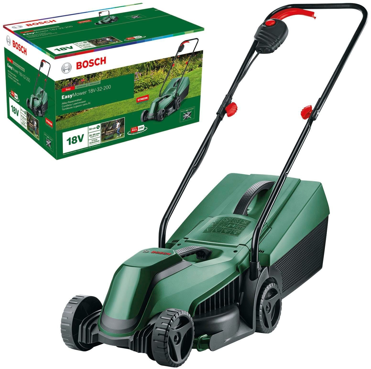 BOSCH HOME & GARDEN Akkurasenmäher EasyMower 18V-32-200