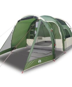 VIDAXL Kuppelzelt Zelt Campingzelt Tunnelzelt Familienzelt 4 Personen Grün Wasserdicht