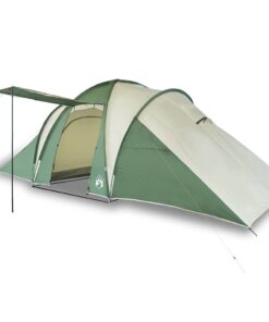 VIDAXL Kuppelzelt Kuppel-Familienzelt 6 Personen Grün Wasserdicht