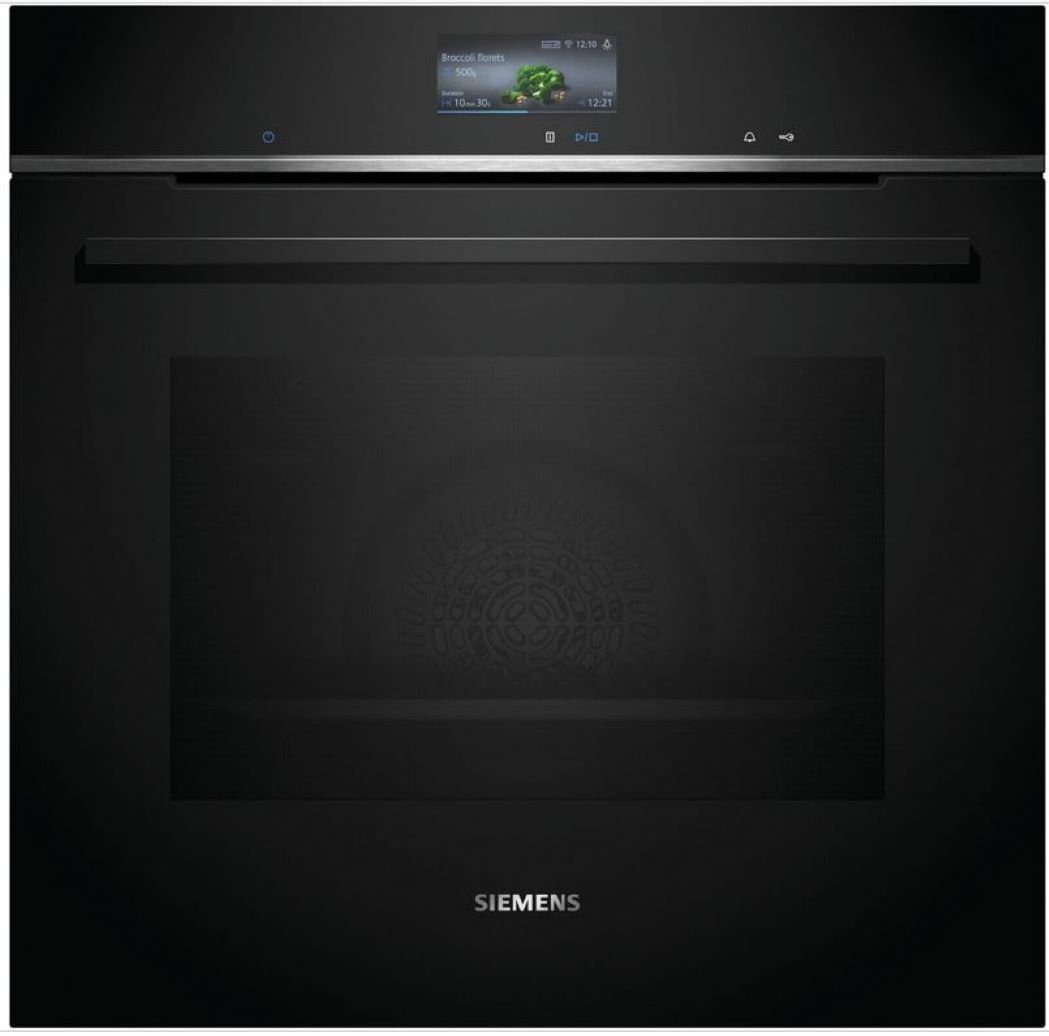SIEMENS Backofen iQ700 HB776G1B1, iQ700 Einbau-Backofen, Schwarz, Edelstahl, EEK: A+