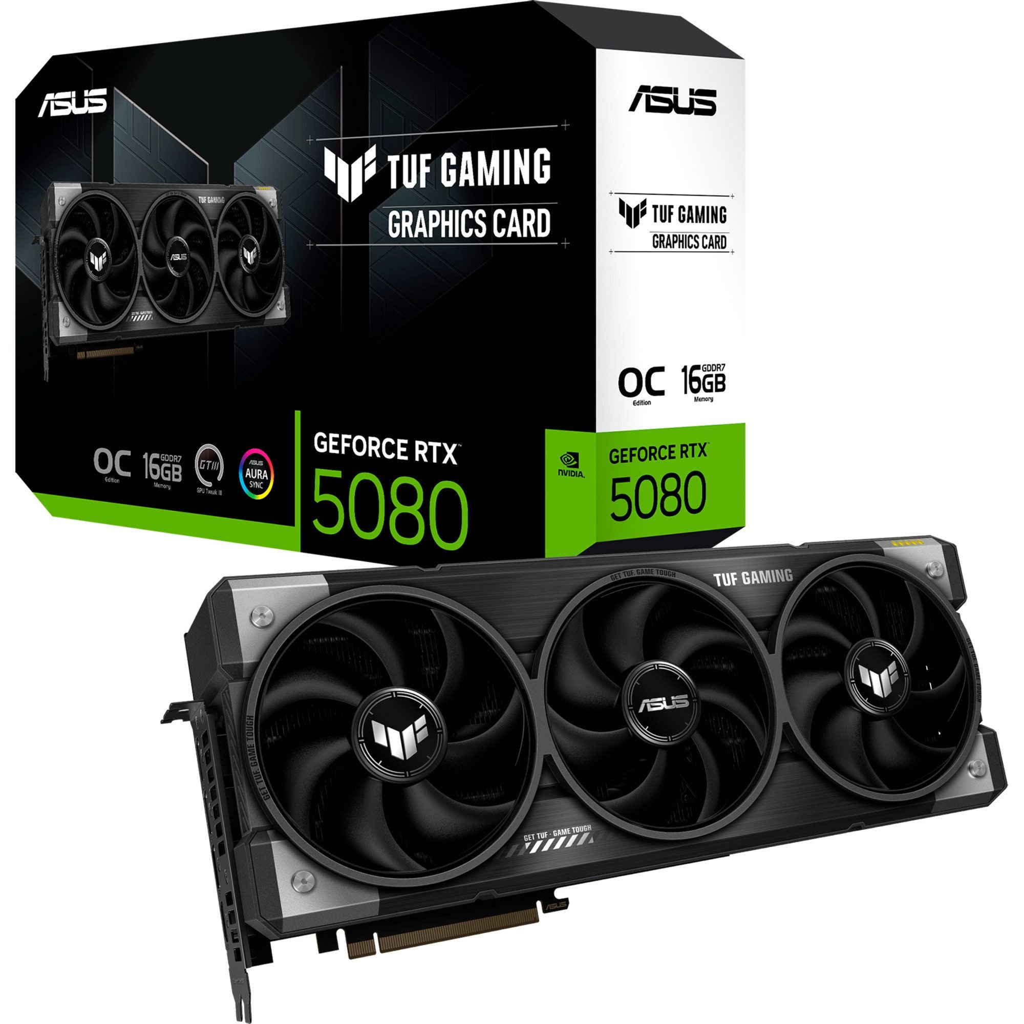 ASUS asus geforce rtx 5080 tuf gaming oc, grafikkarte, grafikkarte